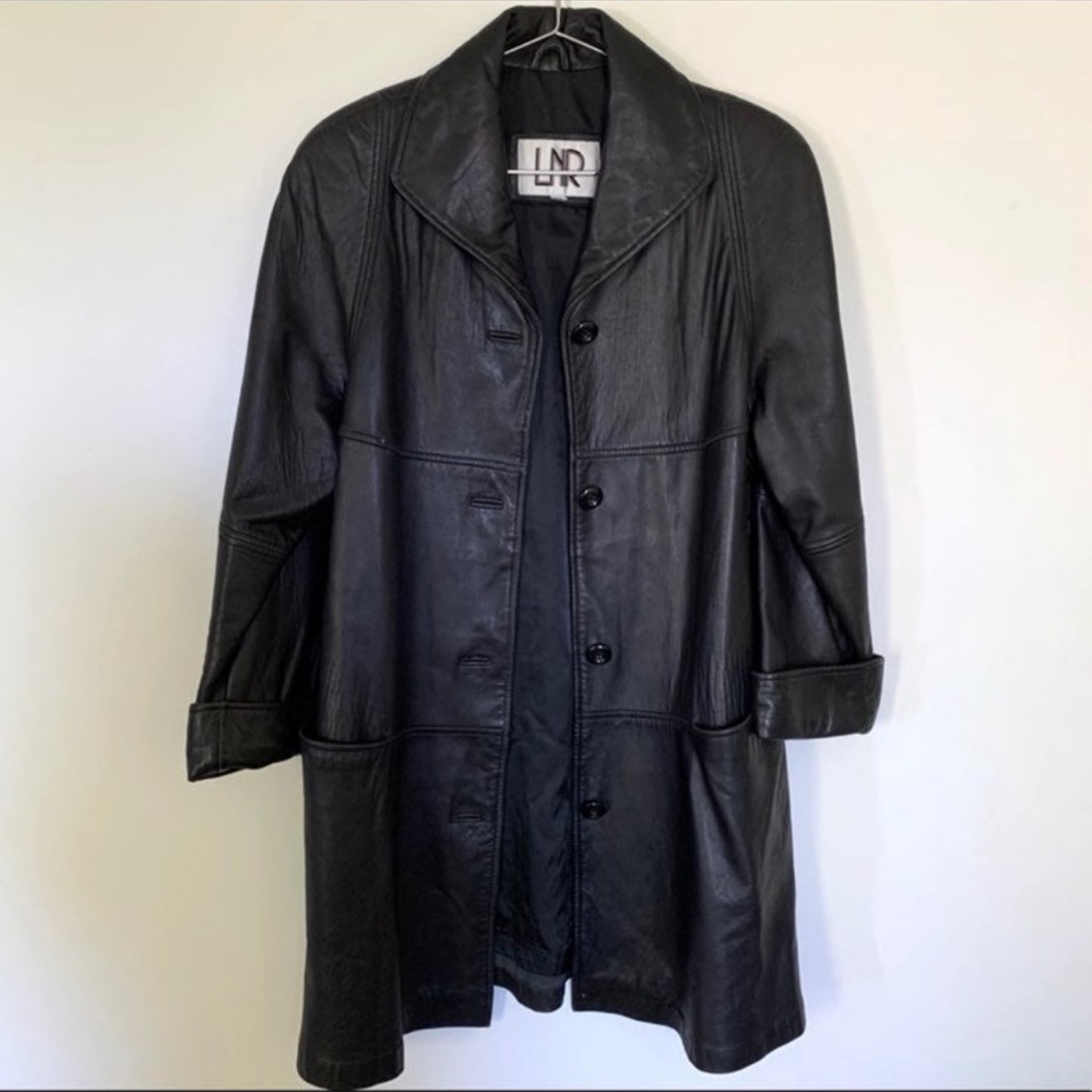 LNA Leather Coat
